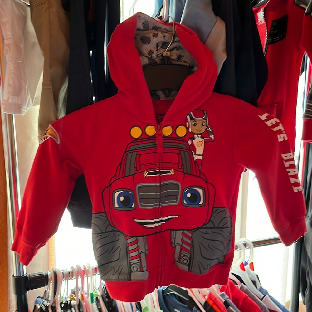 Nickelodeon Blaze Monster Machines hoodie jacket.